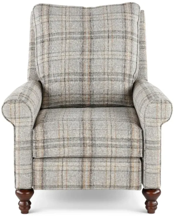 Addie Gray Plaid Pushback Recliner