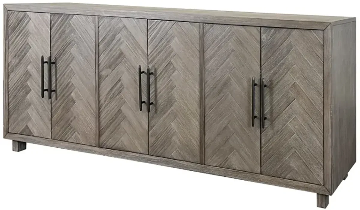 Pallisades Gray 90" TV Stand