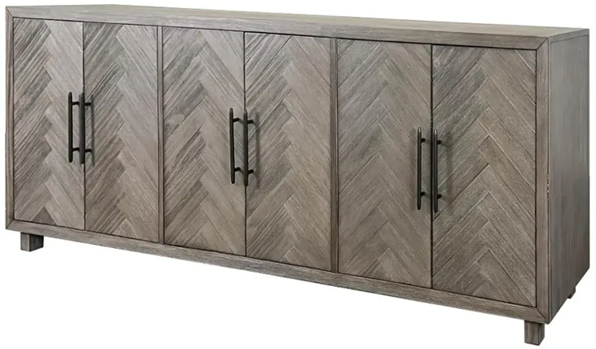 Pallisades Gray 90" TV Stand