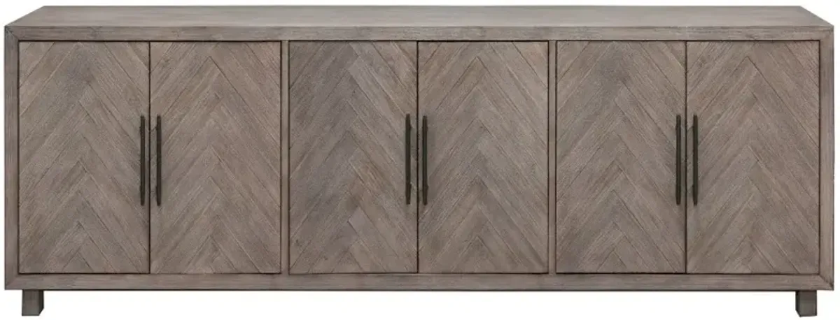 Pallisades Gray 90" TV Stand