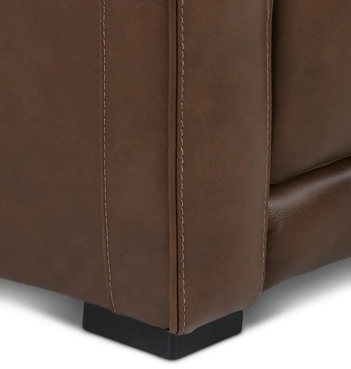 Zeppelin Brown 6-Piece Power Reclining Sectional with Bluetooth Audio System