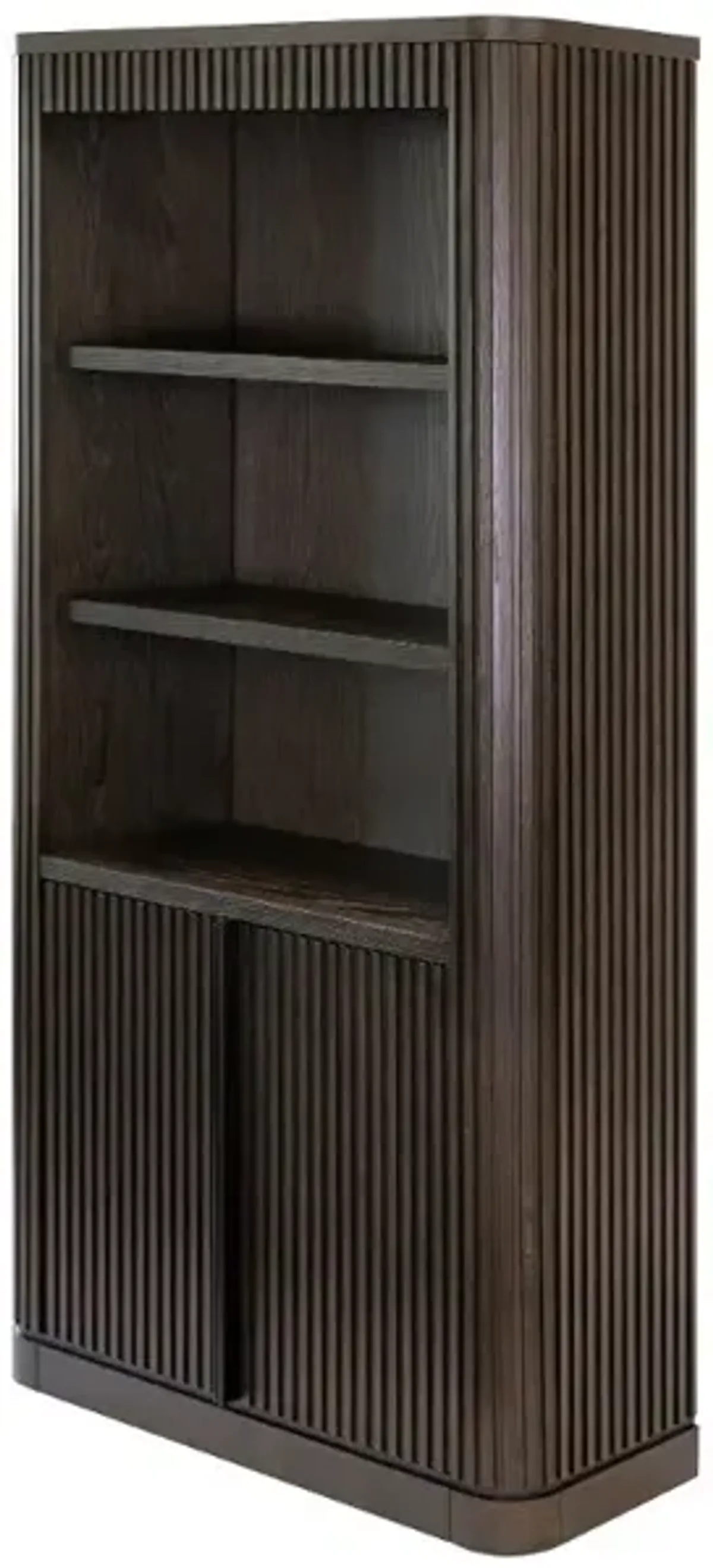 Tulane Brown Bookcase with Doors