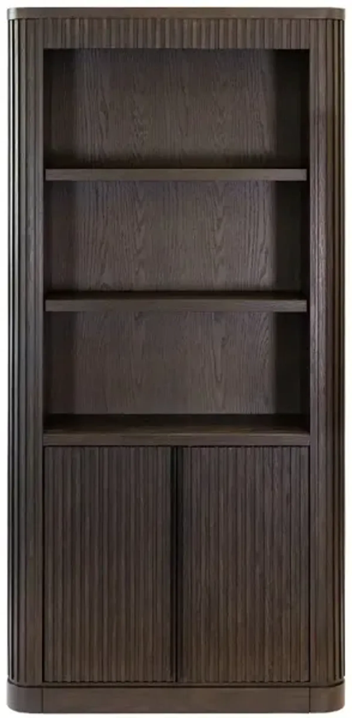 Tulane Brown Bookcase with Doors