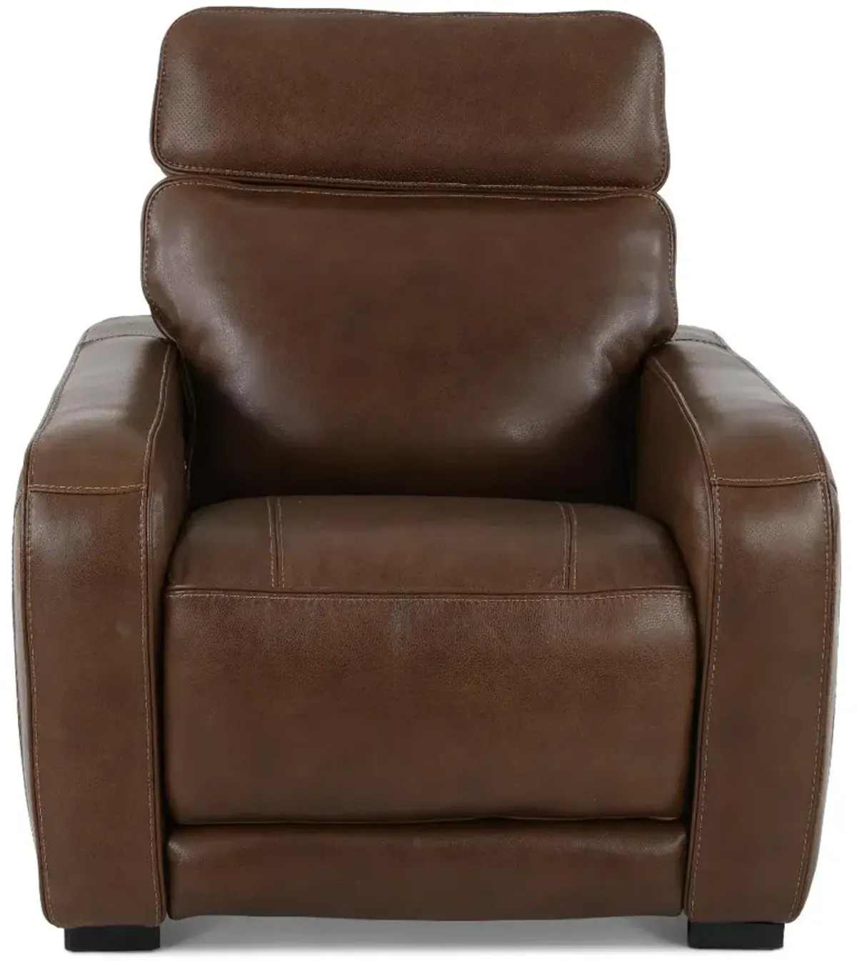 Zeppelin Brown Power Recliner with Bluetooth Audio System