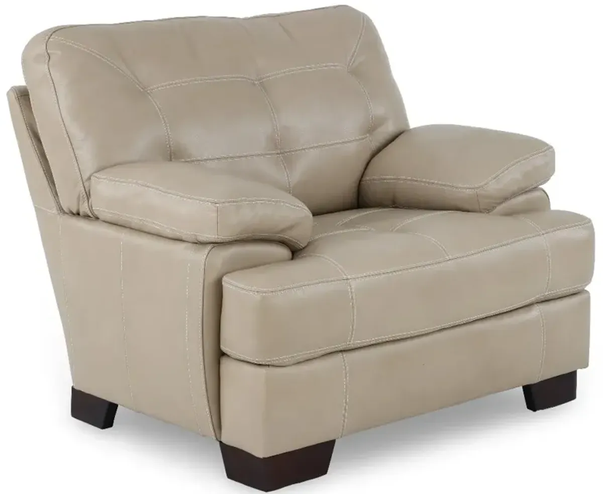 Amarillo Wheat Leather Chair