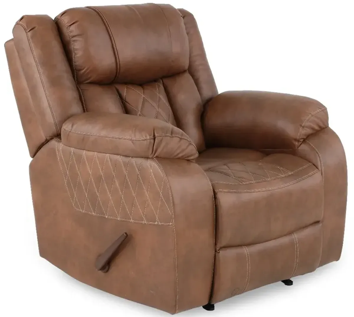 Lux Brown Manual Recliner