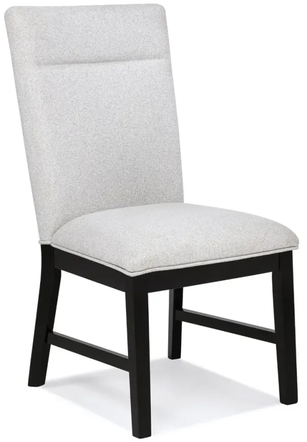 Sebastian Black and Light Gray Upholstered Dining Chair