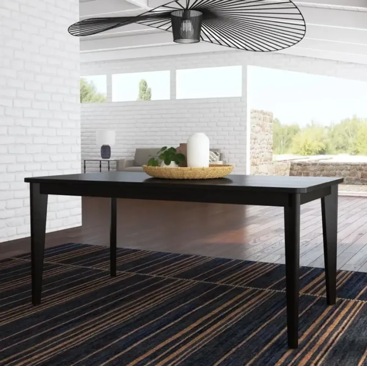 Brentwood Black Rectangle Dining Table