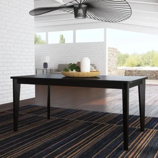 Brentwood Black Rectangle Dining Table