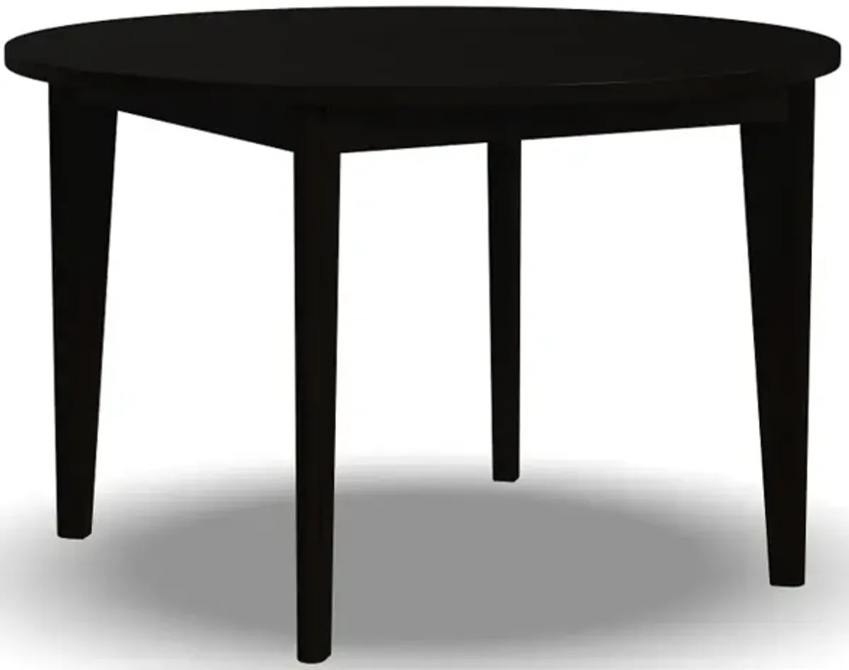 Brentwood Black Round Table and 4 Chairs