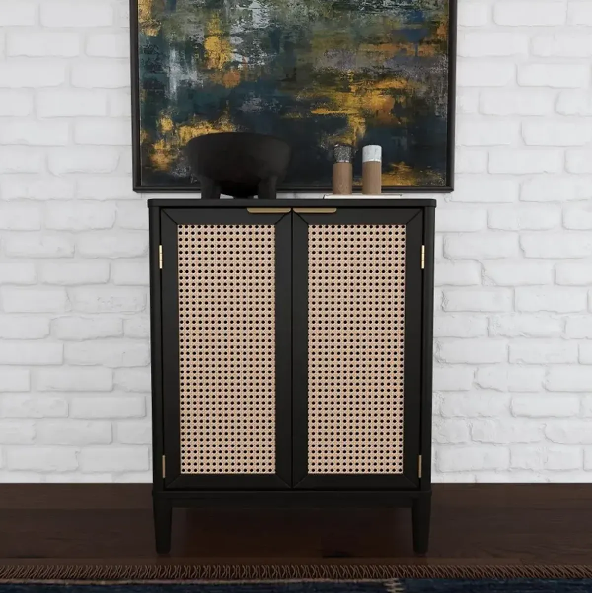 Brentwood Black Bar Cabinet