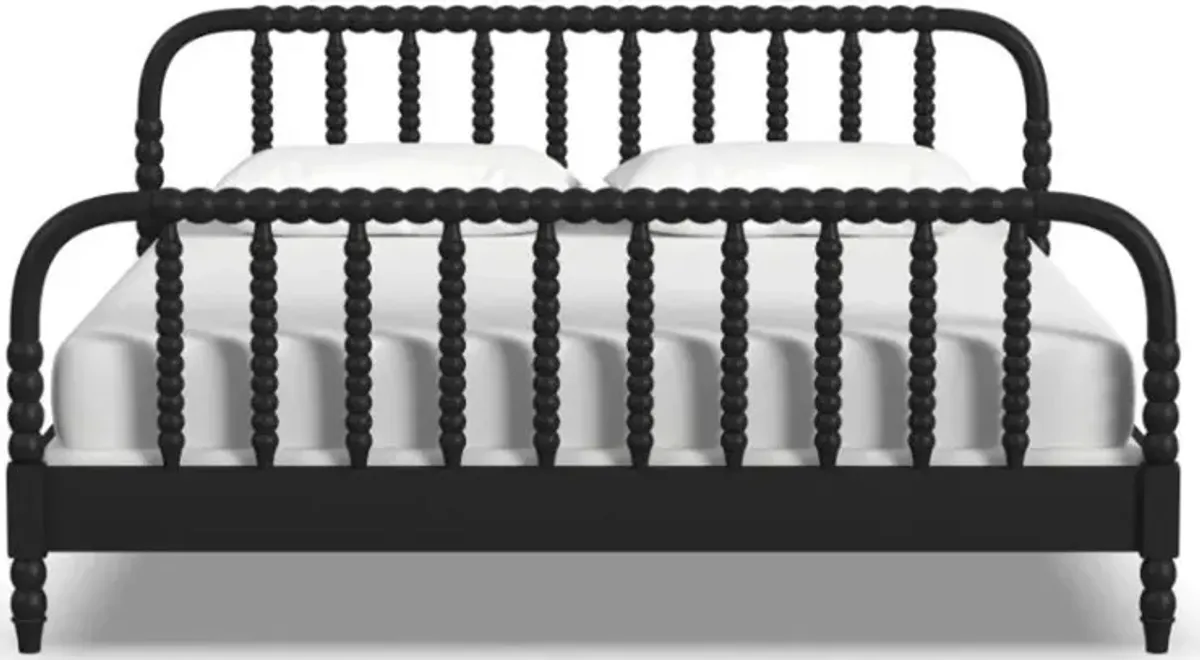 Spindle King Black Bed
