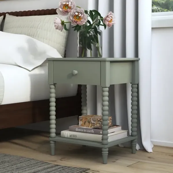Spindle Sage Nightstand