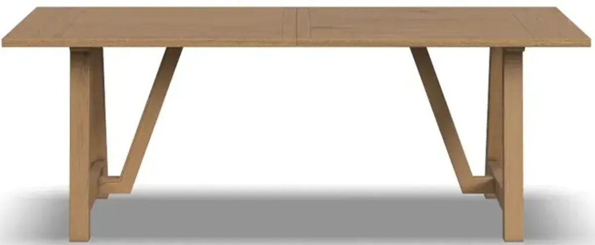 Trestle Natural Oak Dining Table