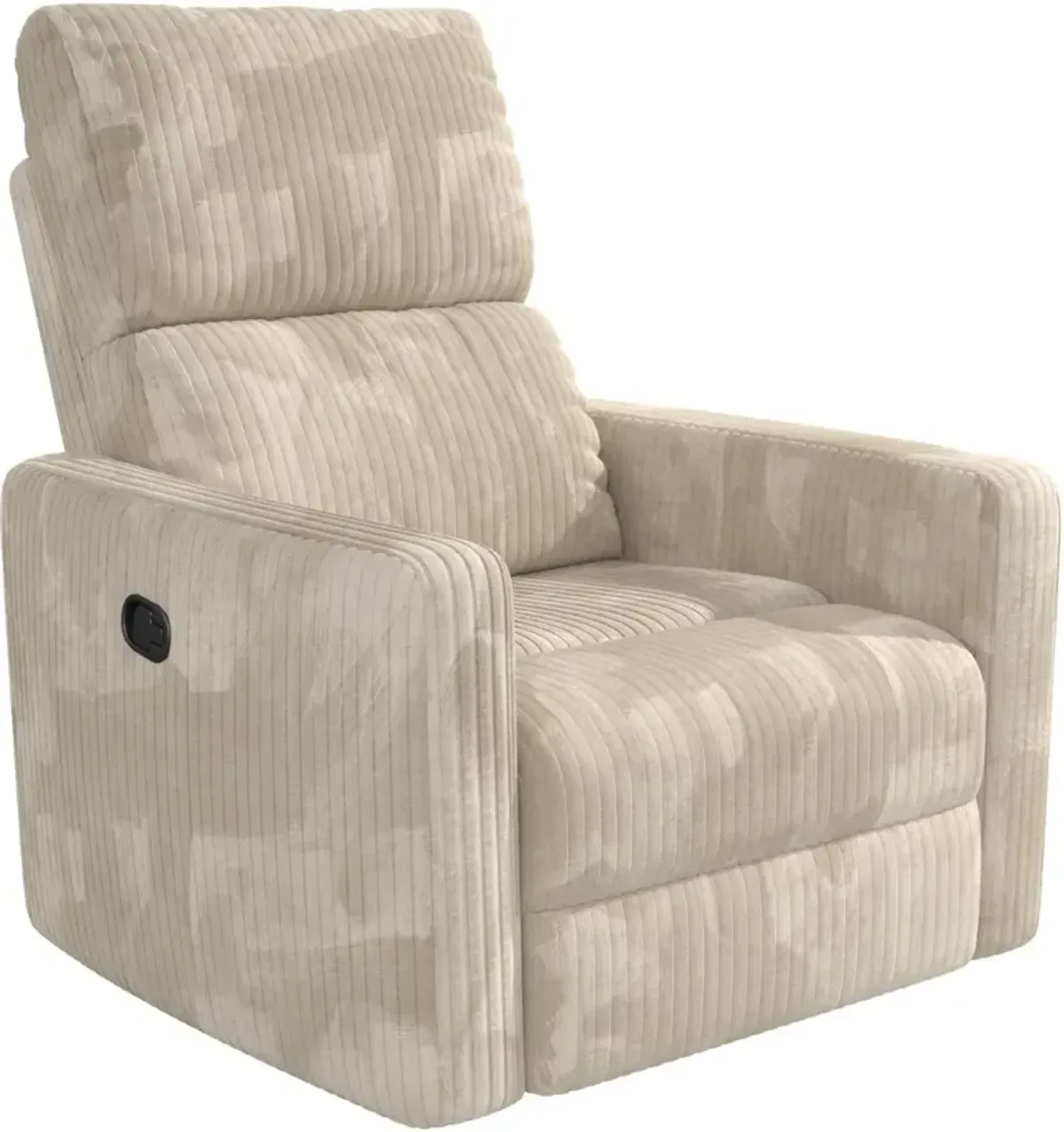 Lukas Cream Corduroy Swivel Recliner