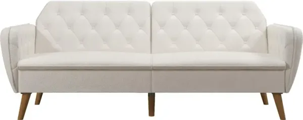 Tallulah Ivory Boucle Memory Foam Futon