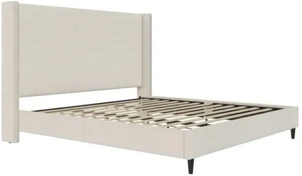 Eveline Ivory Upholstered King Bed