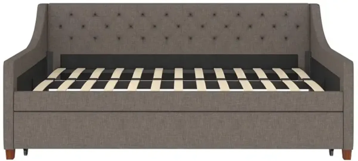 Her Majesty Gray Twin Daybed with Trundle