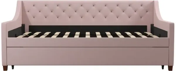 Her Majesty Light Pink Twin Daybed with Trundle