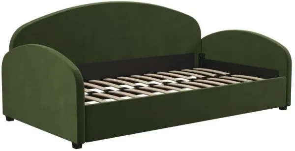 Mr. Kate Moon Olive Green Velvet Upholstered Twin Daybed
