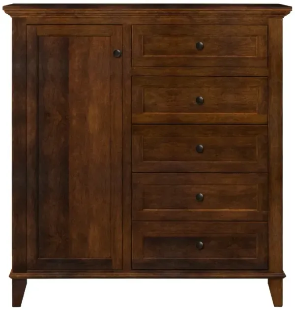 Brentwood Walnut Brown Gentlemen's Chest