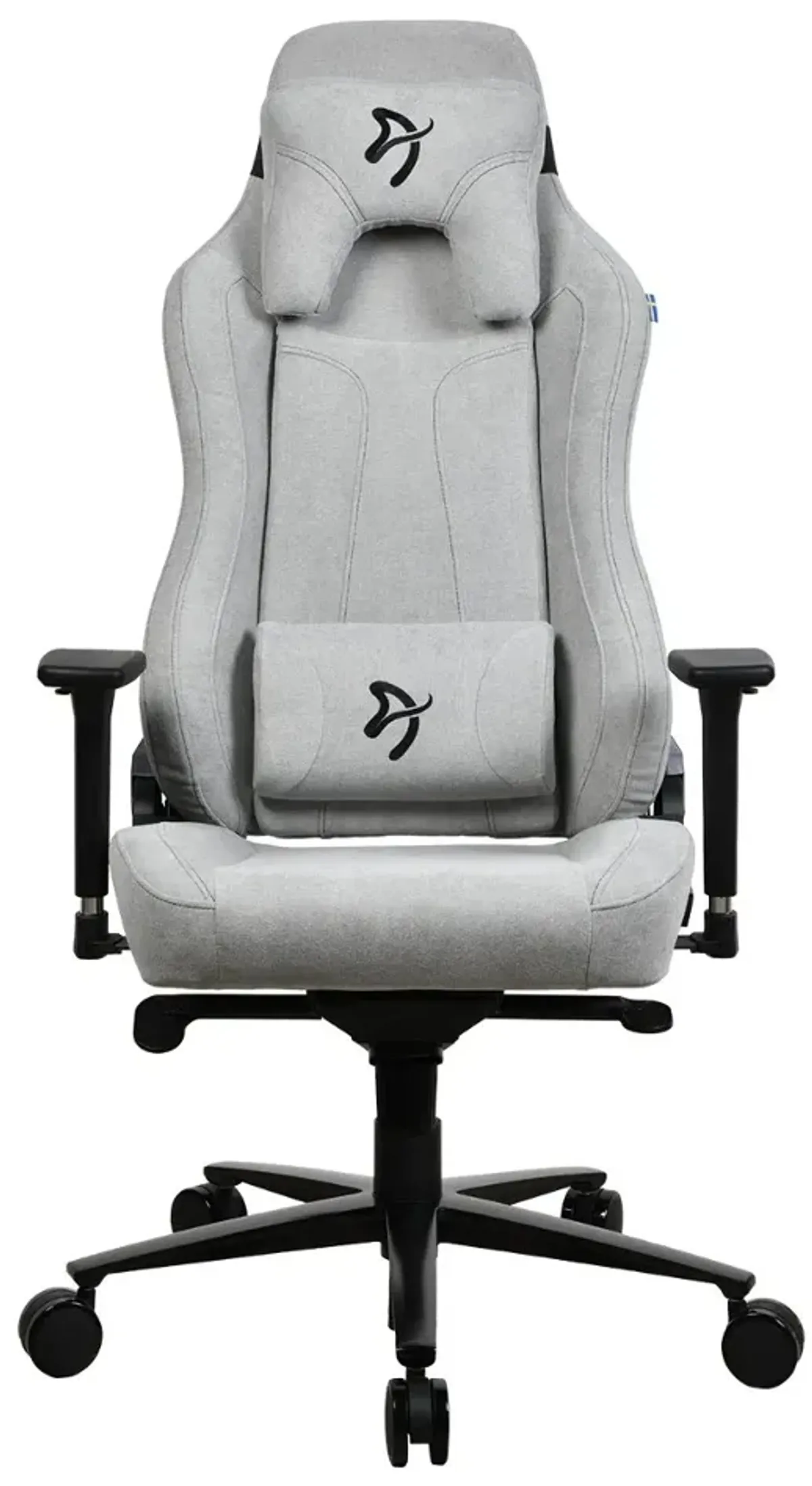 Vernazza Light Gray Soft Fabric Gaming Chair