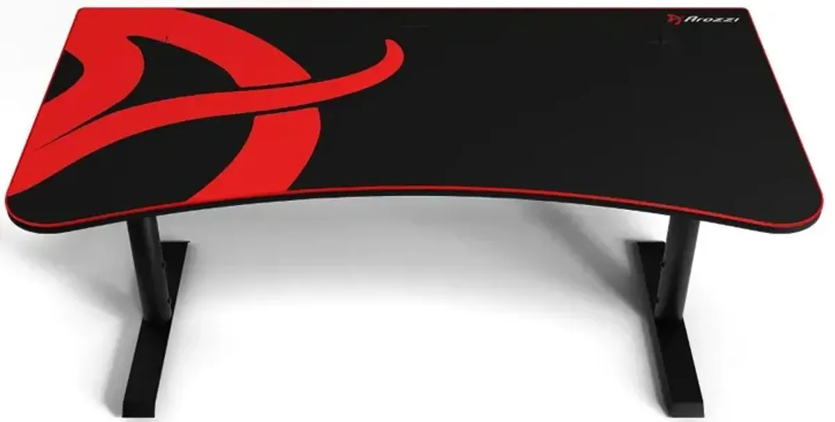 Arena Black and Red Gaming Desk