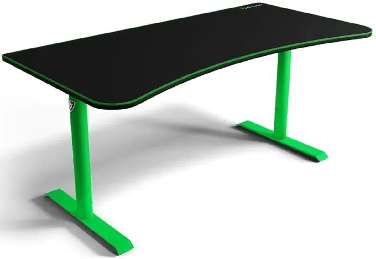 Arena Black and Green Gaming Desk