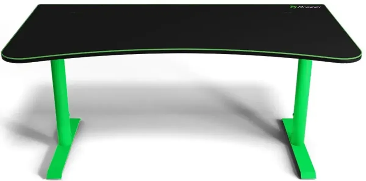 Arena Black and Green Gaming Desk
