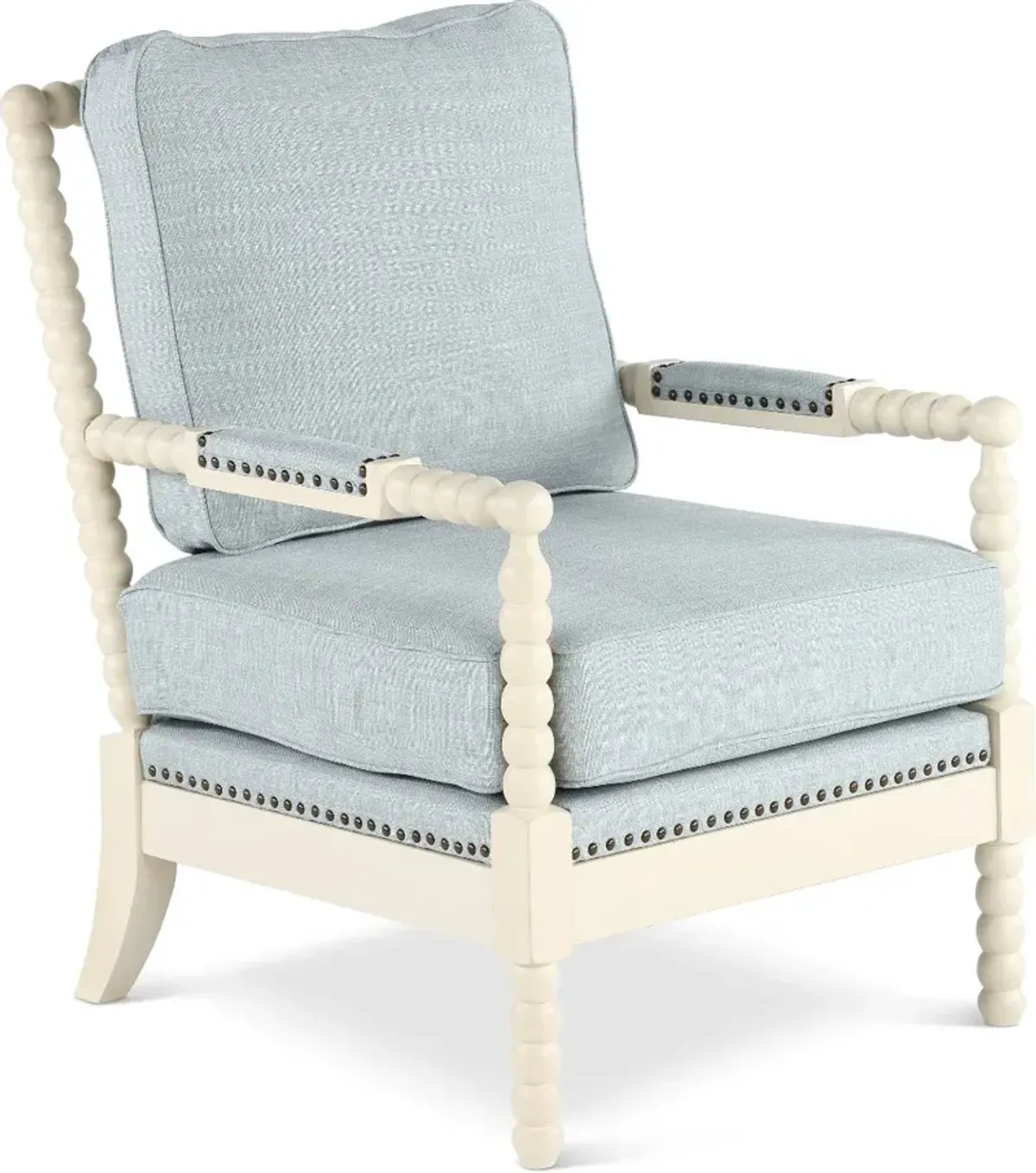 Donahue Light Blue Accent Chair