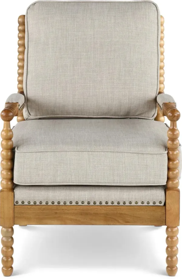 Donahue Light Gray Accent Chair