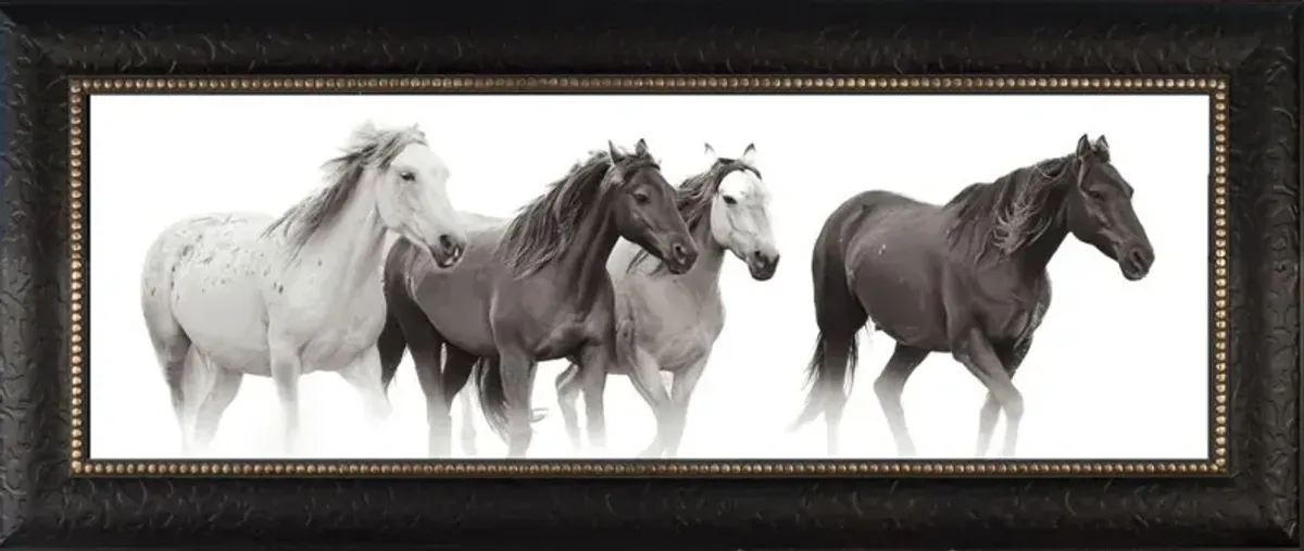Quatro Framed Horse Canvas