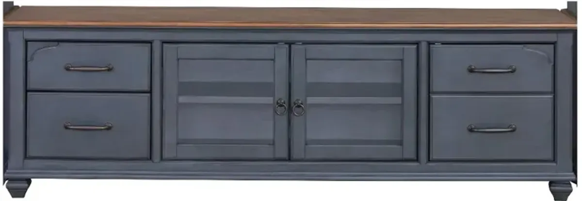 Americanas Blue TV Stand