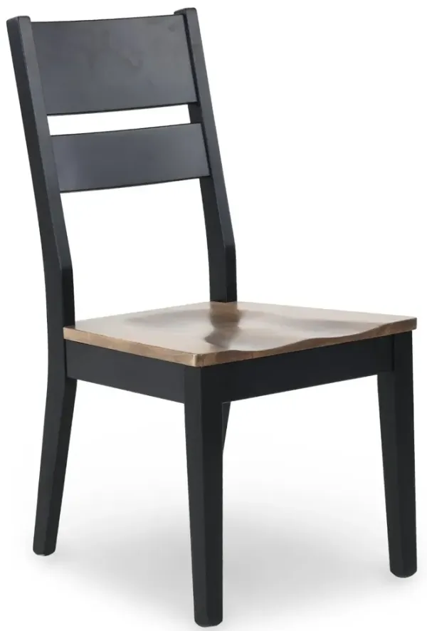 Emmitt Natural and Black Dining Chair