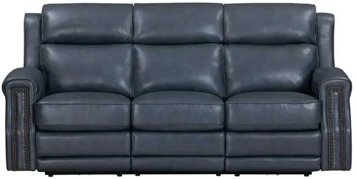 Hensley Marina Blue Power Reclining Sofa