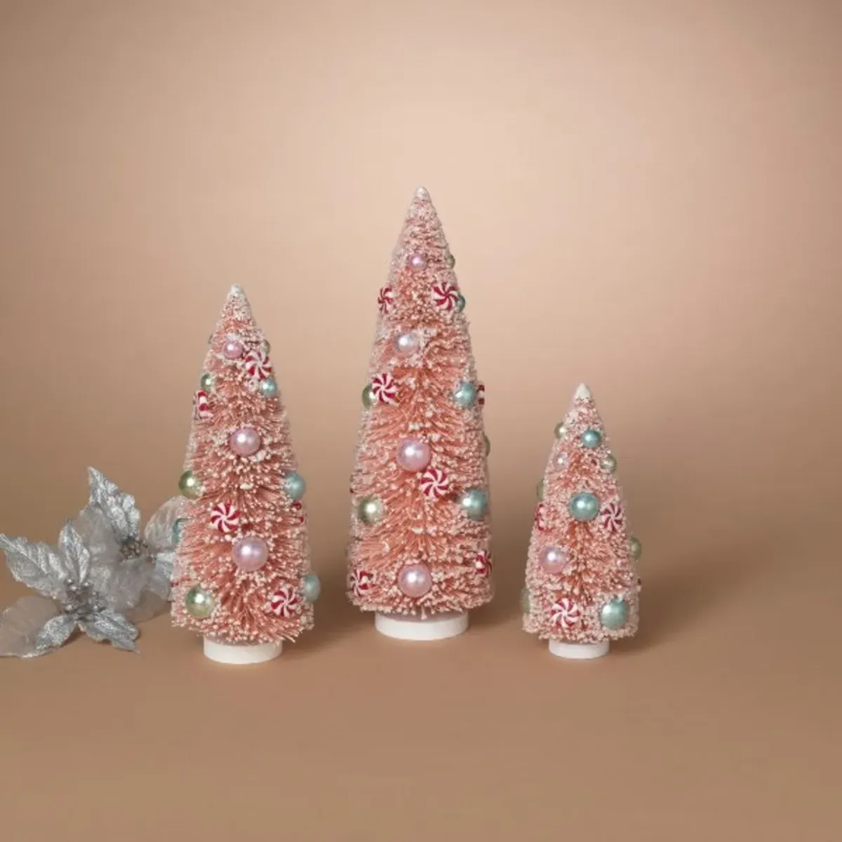 Large Holiday Red Brush Tree