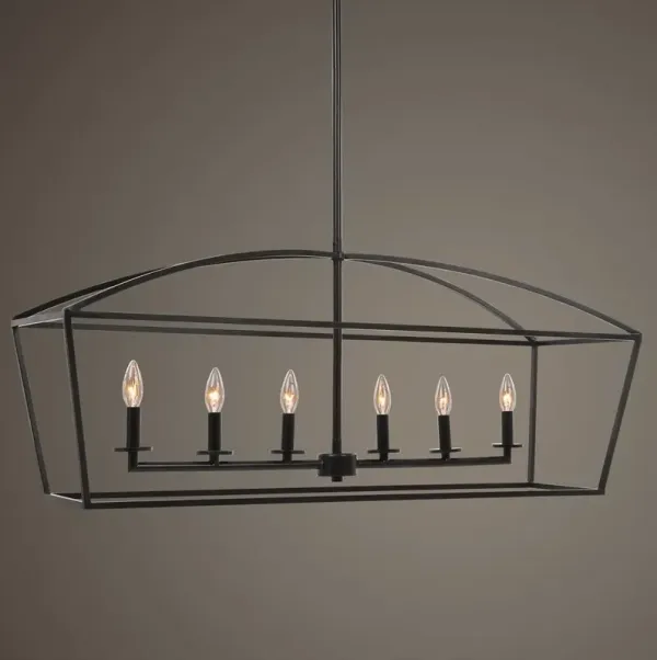 Clayton 6 Light Linear Chandelier