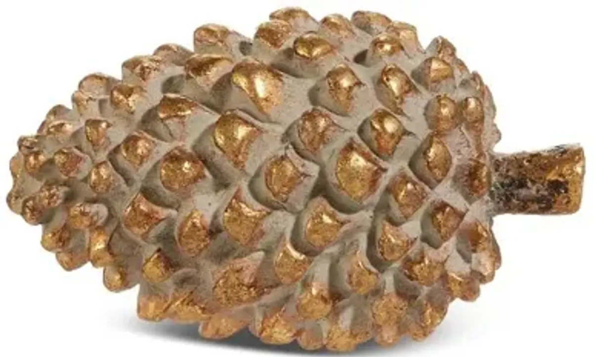Hiver 4.5" Gilded Pinecone
