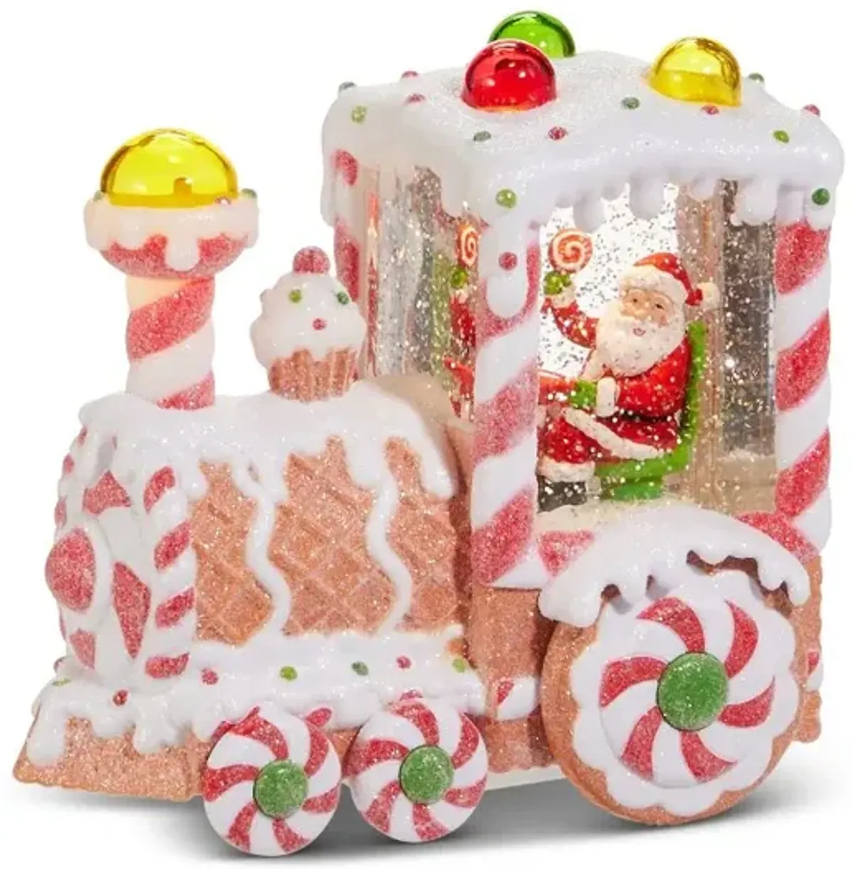 7.5" Santa Gingerbread Train