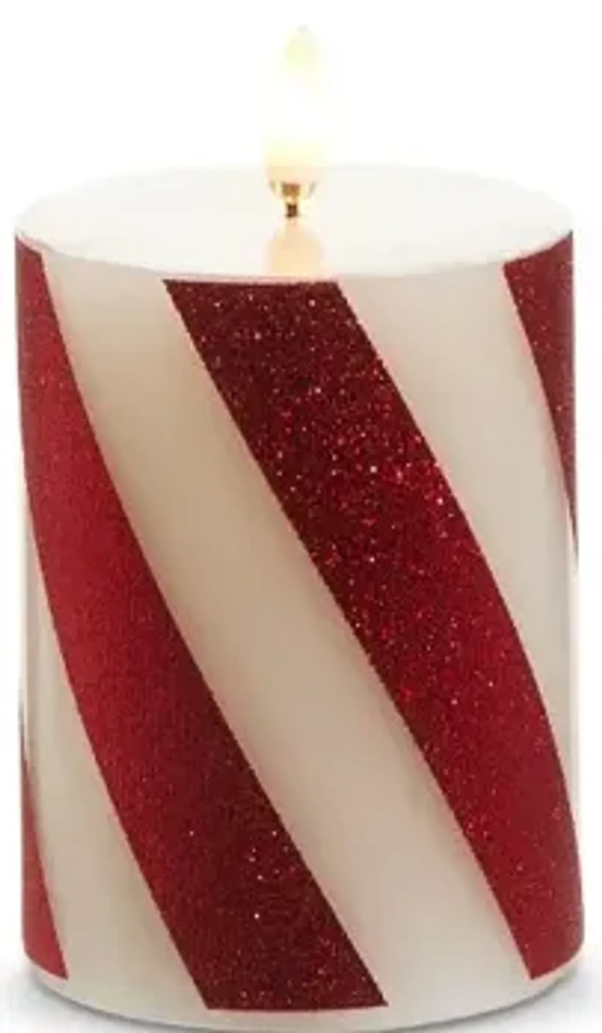 3" x 4" Red Stripe Candle
