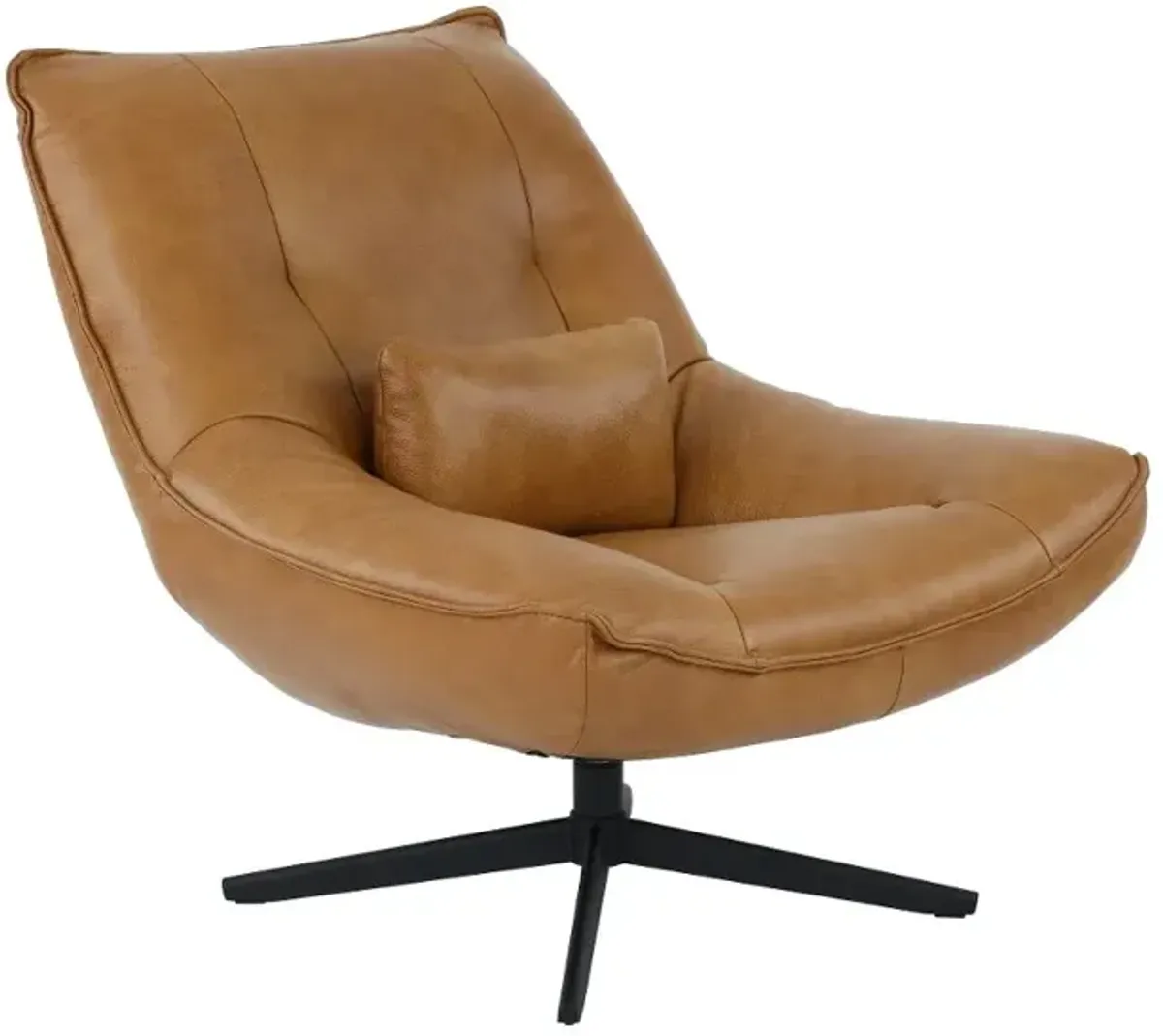 Softee Palomino Brown Swivel Chair