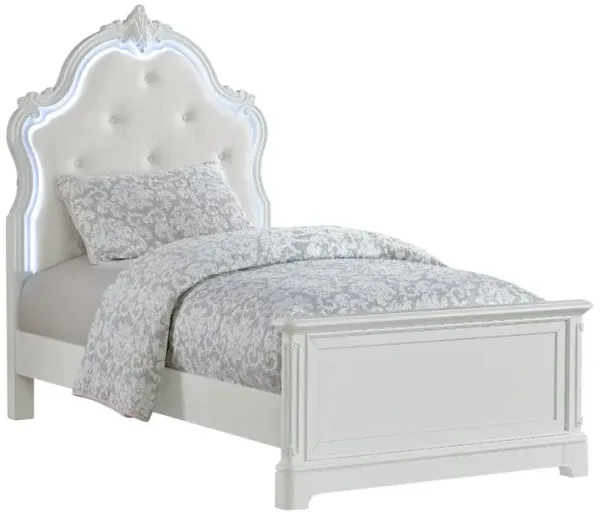 Arabella White Twin Bed