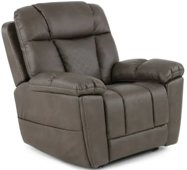 Infi-Elite Smoke Gray Lift Recliner with Heat and Massage