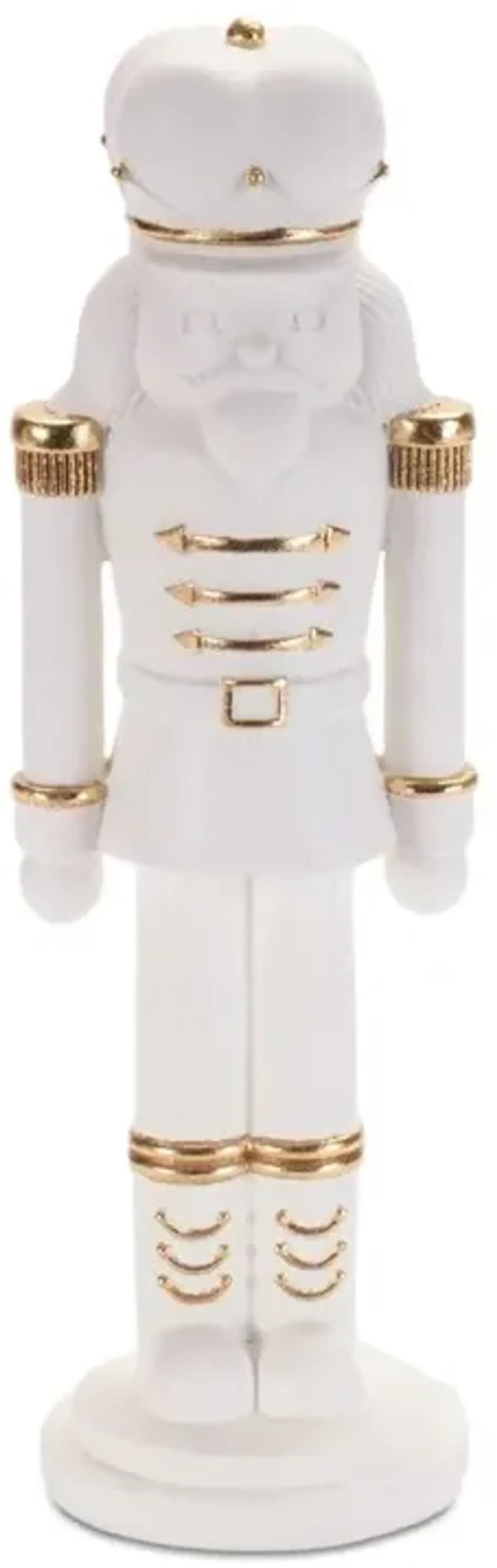 12.6" White Nutcracker