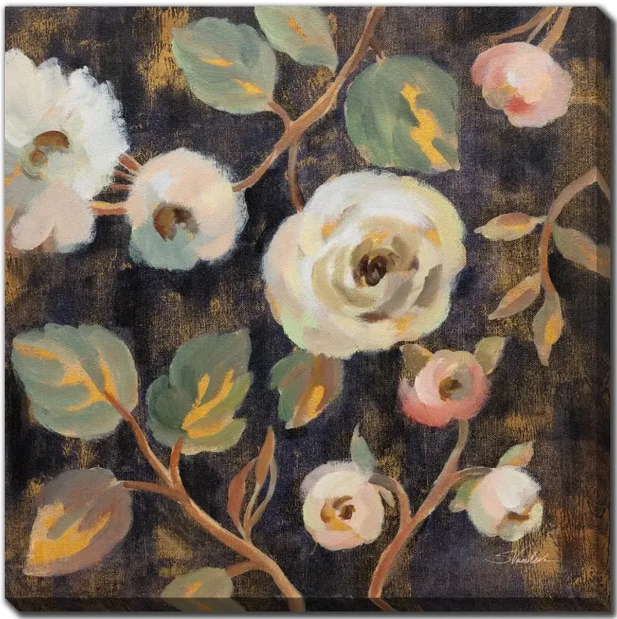 Subtle Blooms I Canvas Art