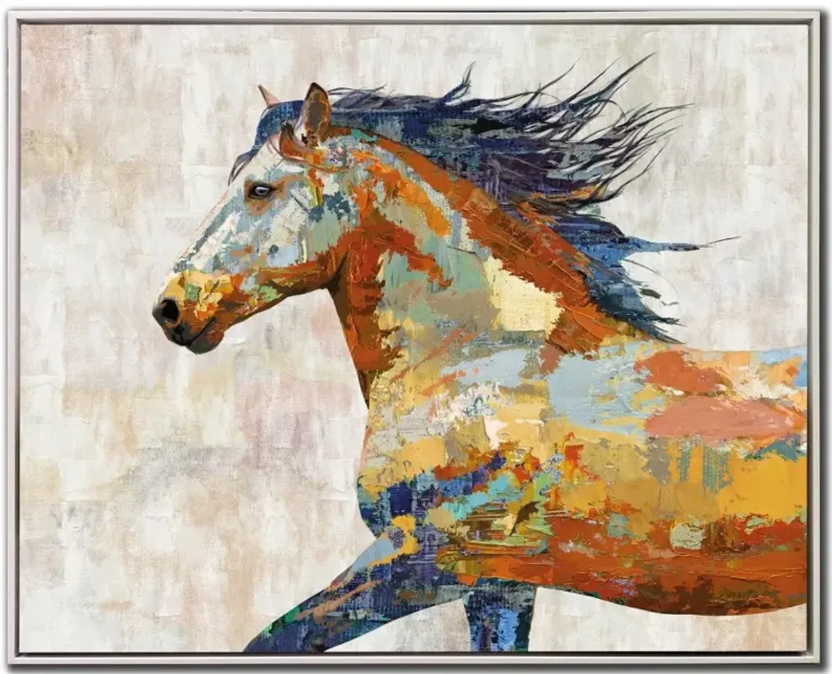 Dappled Horse Floating Canvas