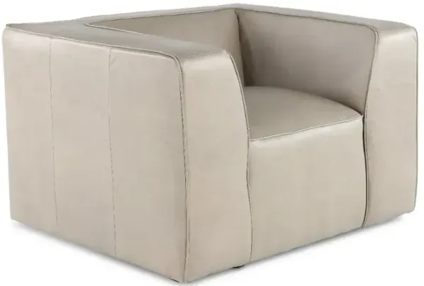Slate Gray Leather Chair