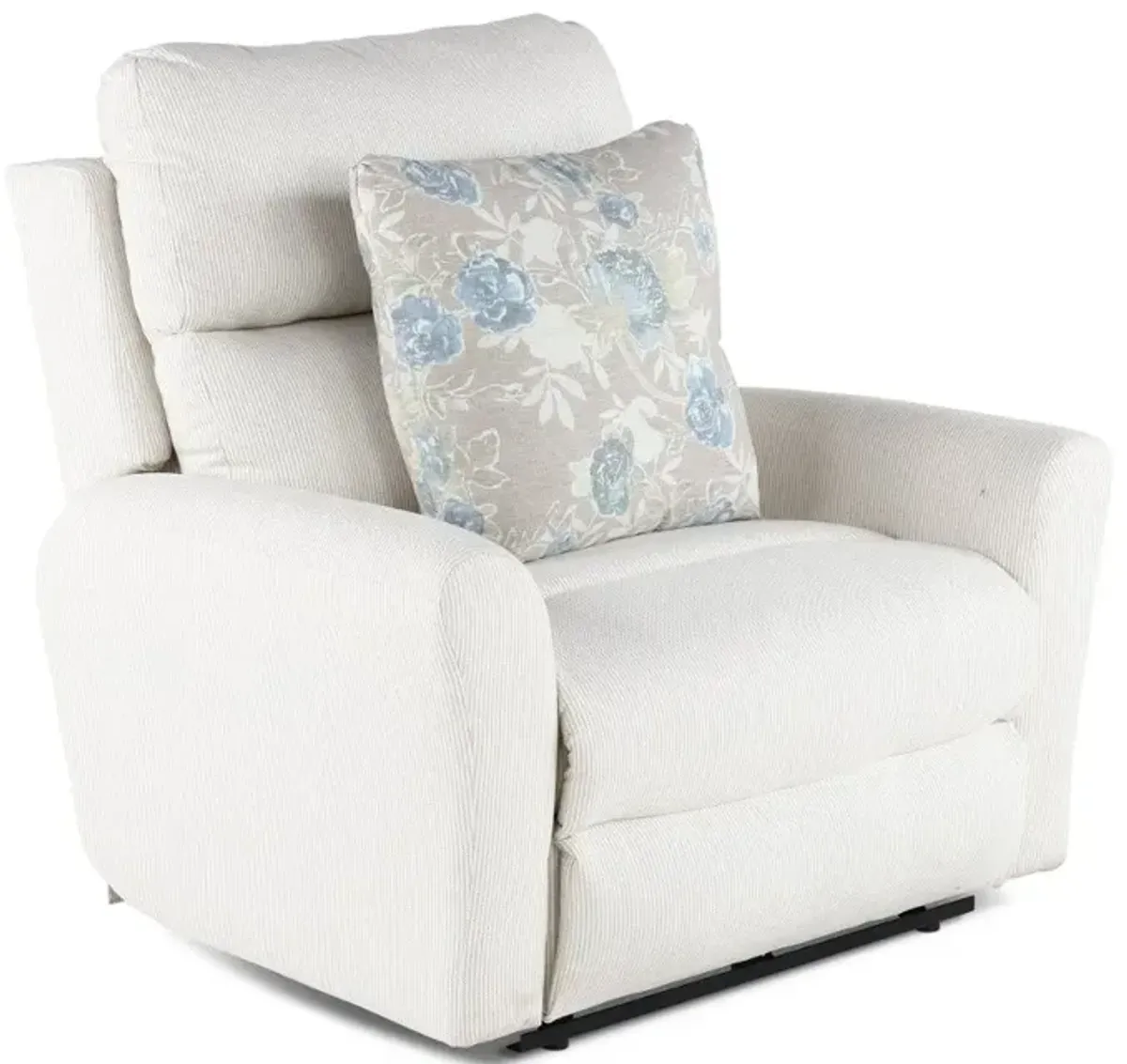 Chappy Linen Cream Power Recliner