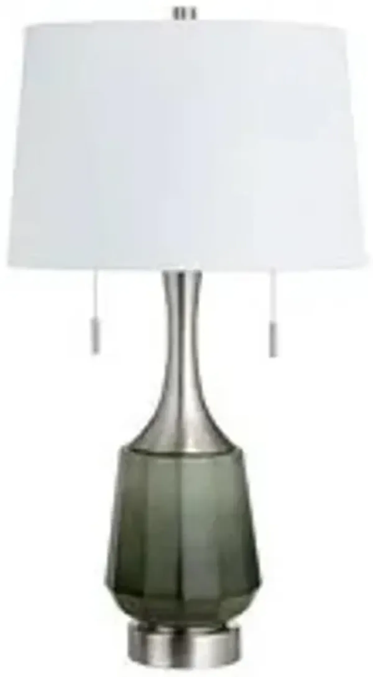 Green Glass Table Lamp