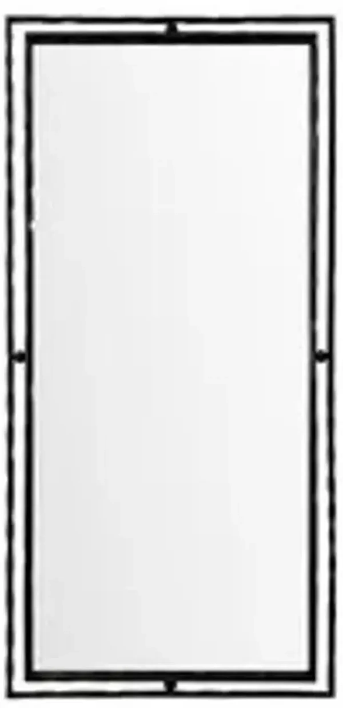 Black Metal Wall Mirror